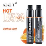IGET HOT ORANGE SODA – 5500 PUFFS
