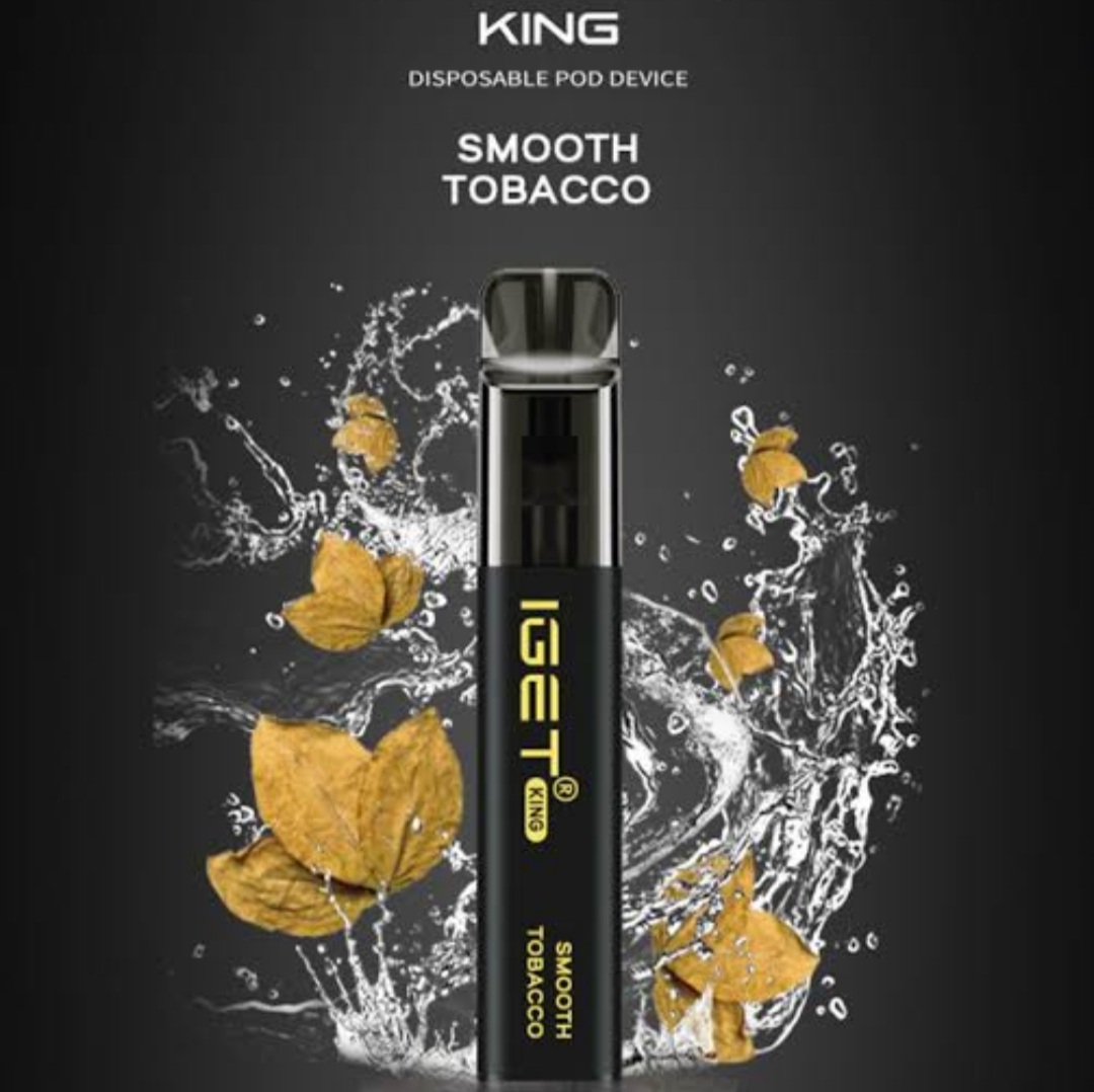 IGET-KING-2600.jpeg IGET KING SMOOTH TOBACCO – 2600 PUFFS - Image 1