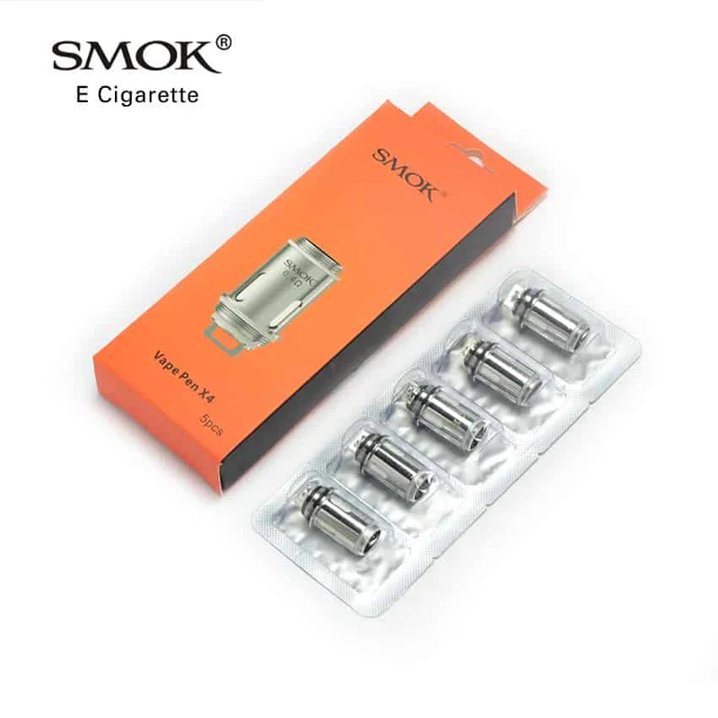Original-SMOK-Vape-Pen-X4-Coil-0-4ohm-Quadruple-Replacement-Core-20-50W-Fit-for-SMOK.webp SMOK Vape Pen Replacement X4 Core 5pcs - Image 1