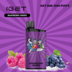 IGET BAR RASPBERRY GRAPE – 3500 PUFFS