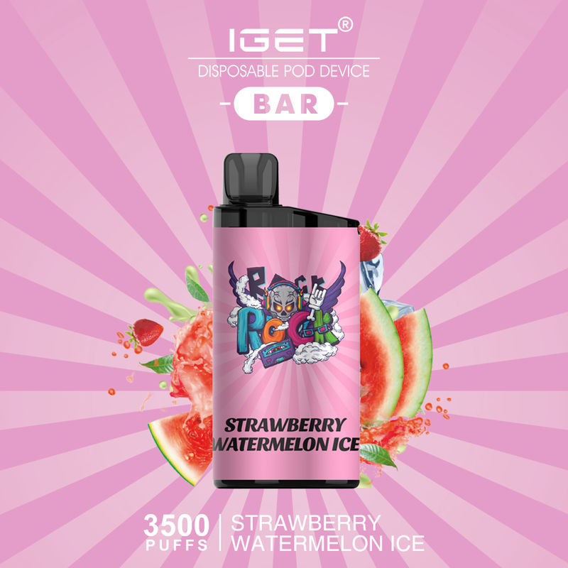 iget-bar-strawberry-watermelon-ice-3500-puffs.jpeg IGET BAR STRAWBERRY WATERMELON ICE – 3500 PUFFS - Image 1