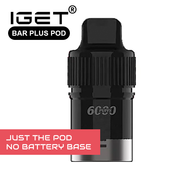 pods6-7-11.png IGET BAR PLUS – POD ONLY – WATERMELON MINT ICE – 6000 PUFFS (No Battery Base) - Image 1