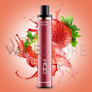 HQD CUVIE PLUS 1200 PUFFS STRAWBERRY DISPOSABLE POD VAPE